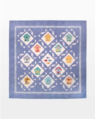 GO! Birdhouse Seasons Quilt Pattern and Machine Embroidery Designs by Marjorie Busby