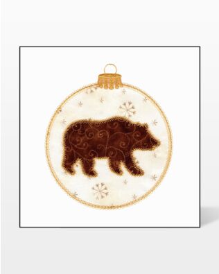 GO! Ornaments with Centers Embroidery by V-Stitch Designs