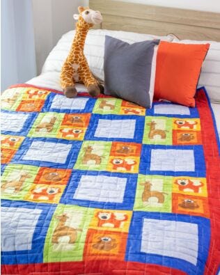 GO! Zoo Blocks Quilt Block