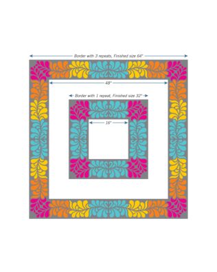 GO! Heather Feather Table Runner Pattern