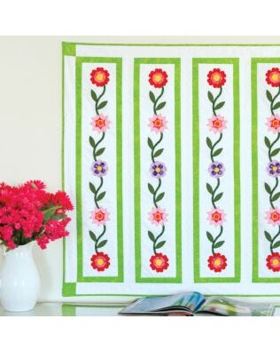 GO! Flower Ribbon Wall Hanging Pattern (PQ10304)