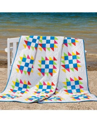 GO! Sawtooth Nine Patch Quilt Pattern (PQ10313)