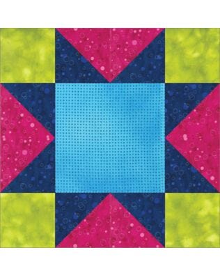 GO! Sawtooth Star 9" Block Pattern (PQ10574)