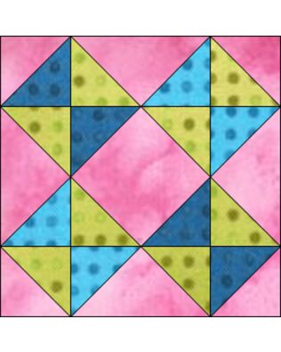 GO! Broken Dishes 9" Block Pattern (PQ10529)