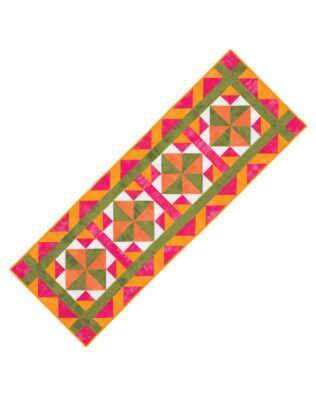 GO! Flying Windmill Table Runner Pattern (PQ10401)