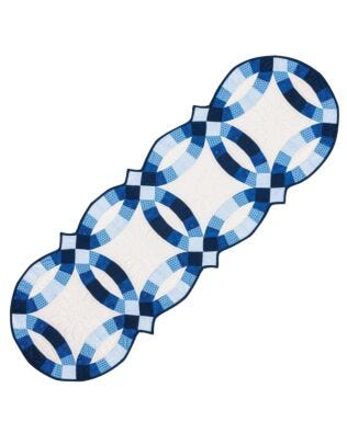 GO! Classic Double Wedding Ring Table Runner Pattern (PQ10410)
