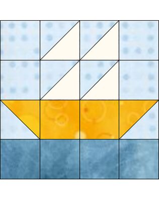 GO! Boat 6" Block Pattern (PQ10600)