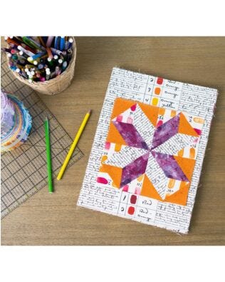 GO! Qube 8" Patchwork Portfolio (PQ10688)