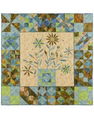 GO! Qube 12" Flower Pot Sampler Quilt (PQ10691)
