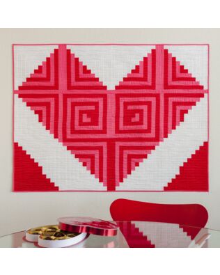 GO! Log Cabin Love Wall Hanging Pattern (PQ10701)