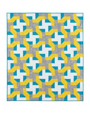 GO! Qube 8" Cutting Edge Throw Quilt Pattern (PQ10747Q)