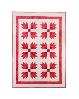GO! Qube 8" Bear's Paw Chisel Throw Quilt Pattern (PQ11048)