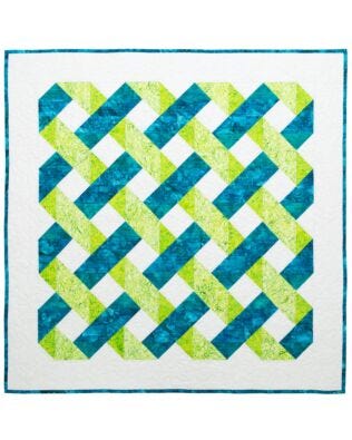 GO! Qube 9" Cutting Edge Throw Quilt Pattern (PQ10748Q)