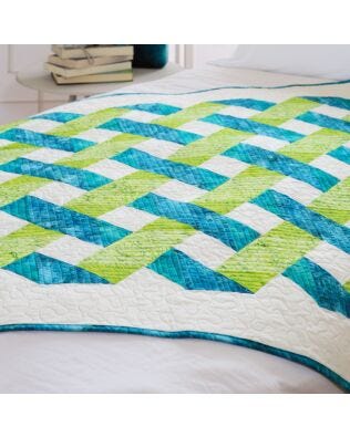 GO! Qube 9" Cutting Edge Throw Quilt Pattern (PQ10748Q)