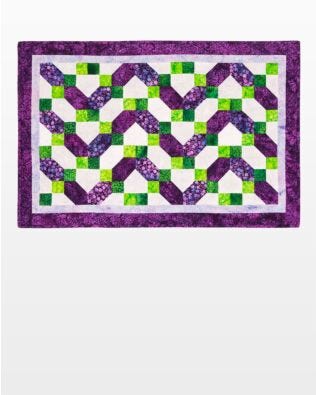 GO! Qube 6" Ziggy Zag Table Runner Pattern