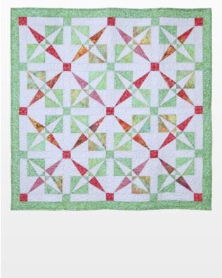 GO! Crossed Canoes Throw Quilt Pattern