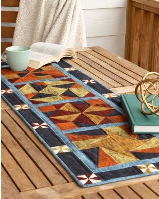 GO! Qube 10" Fall Frolic Table Runner Pattern