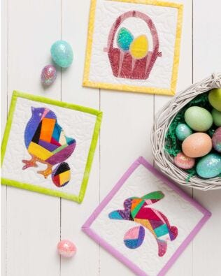 GO! Spring Medley Mug Rugs Pattern