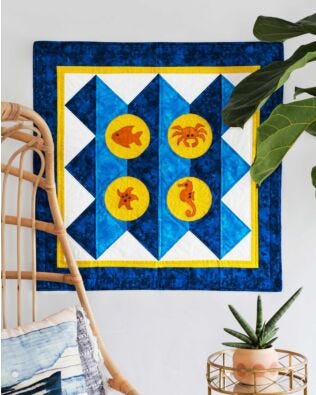GO! Fun at Sea Throw Quilt Pattern 