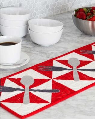 GO! Broken Dishes Table Runner Pattern