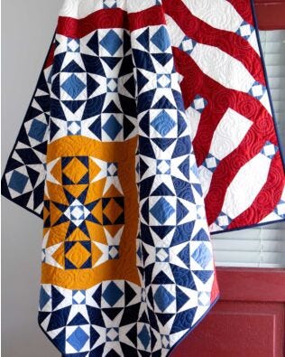 GO! From Sea to Shining Sea Throw Quilt Pattern