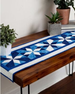 GO! Hattie's Choice Sparkle On Table Runner Pattern 