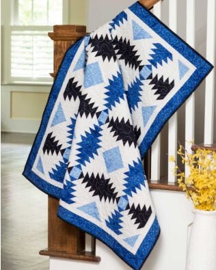 Studio Frozen Pineapple Throw Quilt Pattern 