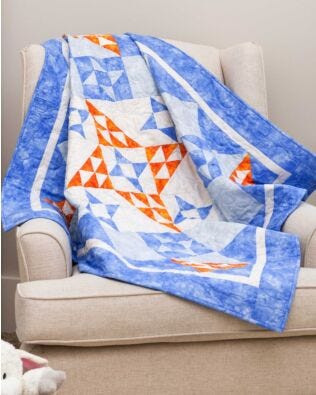 Studio Orange Cream Soda Throw Quilt Pattern