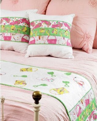 GO! Split Shapes Beach Pillow & Bed Runner Set Pattern