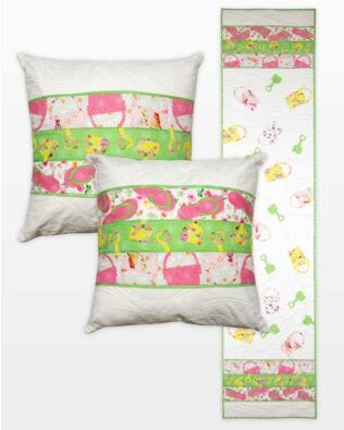 GO! Split Shapes Beach Pillow & Bed Runner Set Pattern
