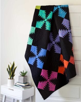 Studio Pineapple On-Point Throw Quilt Pattern