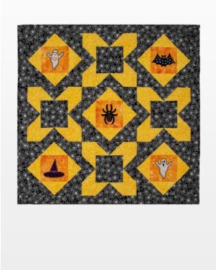 GO! Halloween Medley Throw Quilt Pattern