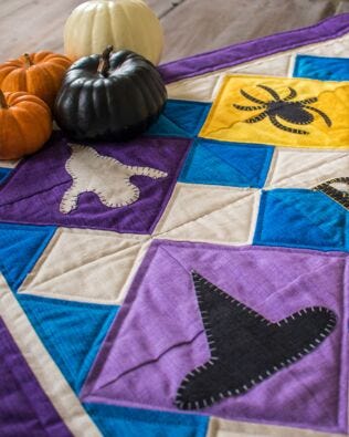 GO! Boo Halloween Table Runner Pattern