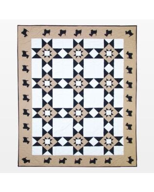 GO! Scottie Dog Star in a Star Quilt Pattern
