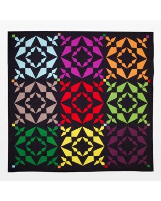 GO! Qube Krazy Kites Throw Quilt Pattern