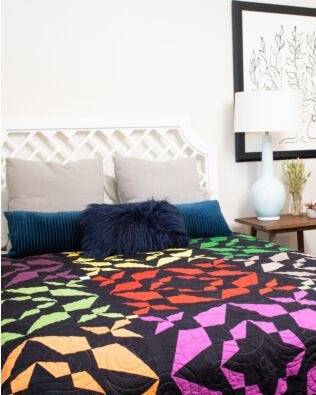 GO! Qube Krazy Kites Throw Quilt Pattern