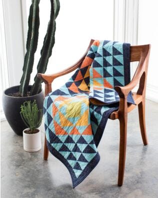GO! Dahlia Delight Throw Quilt Pattern