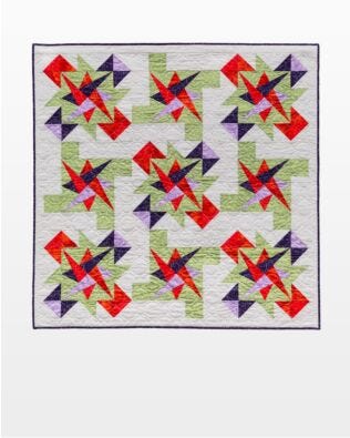 GO! Starry Path Garden Throw Quilt Pattern