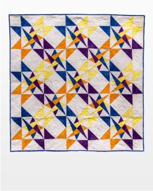 GO! Starry Lattice Throw Quilt Pattern