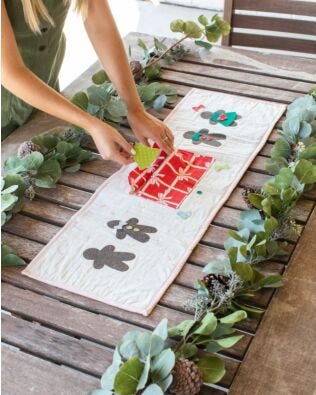 GO! Ginger-Doll Table Runner Pattern