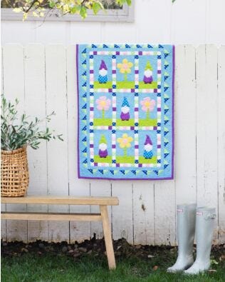 GO! Gnomes in the Garden Wall Hanging Pattern