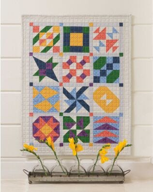 GO! 4" Qube Sampler Throw Quilt Pattern