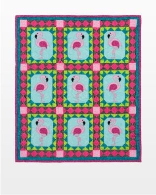 GO! Pretty in Pink Throw Quilt Pattern