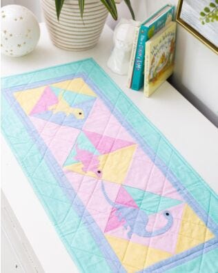 GO! Deco Dino Table Runner Pattern