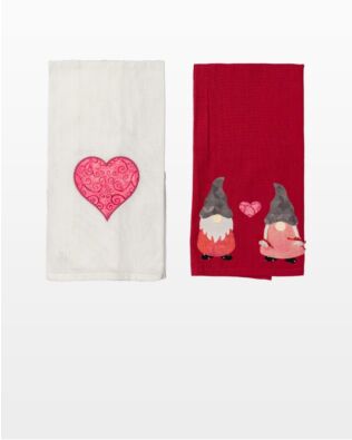 GO! Valentine Tea Towels Pattern