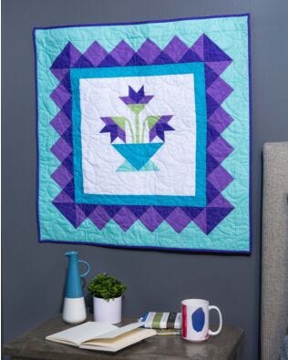GO! Lilies in Bloom Wall Hanging Pattern