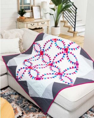 GO! Plum Pickle Dish Throw Quilt Pattern