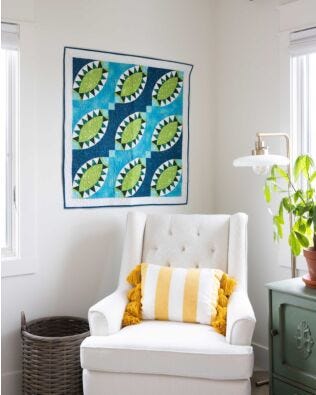 GO! Pickled Greens Throw Quilt Pattern
