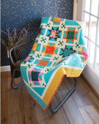 GO! Night Star Throw Quilt Pattern