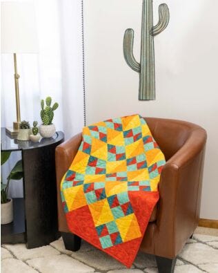 GO! Caliente Throw Quilt Pattern